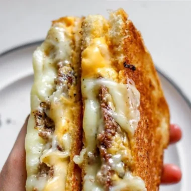 Smashburger grilled cheese sandwich with special sauce