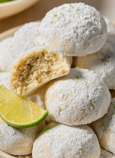 Delicious Key Lime Cookies with a vibrant green glaze