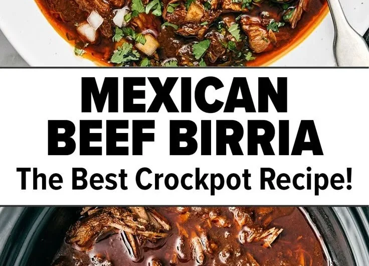 Delicious Mexican Beef Birria served with traditional garnishes and broth