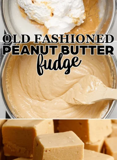 Delicious homemade peanut butter fudge on a plate