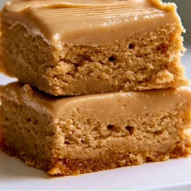 Delicious Peanut Butter Lunch Lady Bars on a plate, perfect for snacks or desserts.