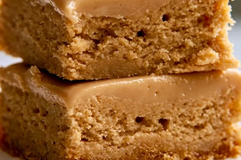 Delicious Peanut Butter Lunch Lady Bars on a plate, perfect for snacks or desserts.
