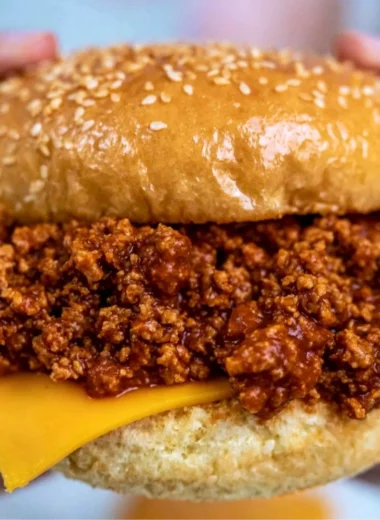 Delicious slow cooker sloppy joes served on hamburger buns