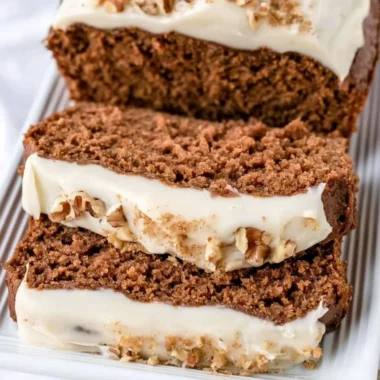 Delicious homemade Gingerbread Loaf inspired by Starbucks recipe