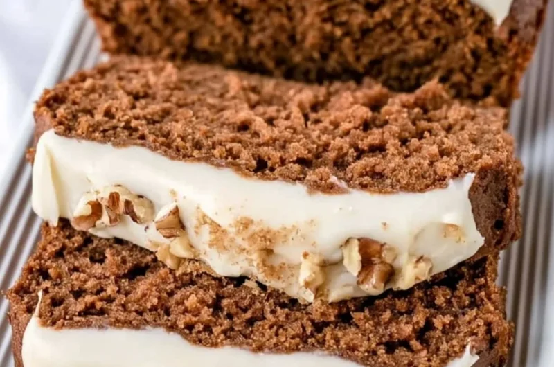 Delicious homemade Gingerbread Loaf inspired by Starbucks recipe